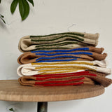 4-4023｜Organic Cotton Mohair Stripes Socks