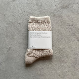 8-0809｜コットン×リネン サンダルソックス