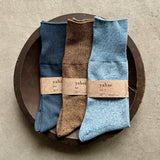 Organic Cotton Plain Socks｜7-5024