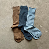 Organic Cotton Plain Socks｜7-5024