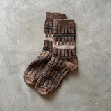 4-2017｜Organic Cotton Irregular Stripes Socks