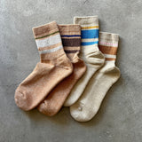 4-2018｜Organic Cotton Linen Pile Sole Line Socks
