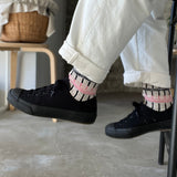 4-2017｜Organic Cotton Irregular Stripes Socks