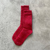4-2002｜Organic Cotton Linen  Low Gauge Plain Socks