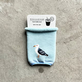 6-1009｜オーガニックコットン アイスコーヒーのくつした ウミネコ