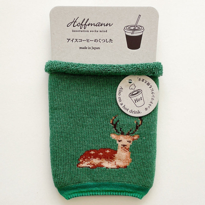 6-1003｜アイスコーヒーのくつした　鹿Ver.