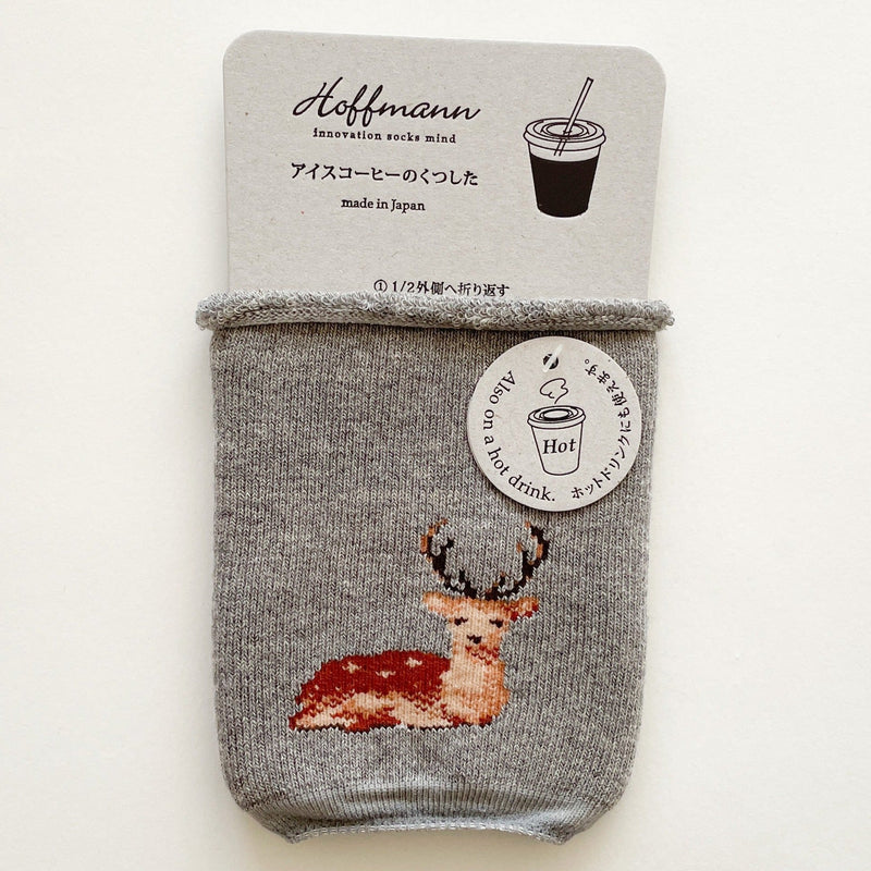 6-1003｜アイスコーヒーのくつした　鹿Ver.