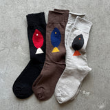5-5016｜Organic Cotton Fish Pattern Socks