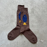 5-5016｜Organic Cotton Fish Pattern Socks