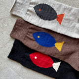 5-5016｜Organic Cotton Fish Pattern Socks