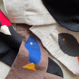 5-5016｜Organic Cotton Fish Pattern Socks