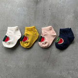 5-5013｜Organic Cotton Watermelon Pattern Socks For Baby