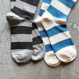 8-0048｜Plain Border Socks