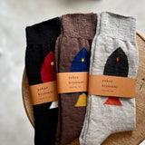5-5016｜Organic Cotton Fish Pattern Socks