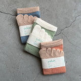 4-2006｜Organic Cotton Linen Toe Ankle Socks