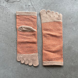 4-2006｜Organic Cotton Linen Toe Ankle Socks