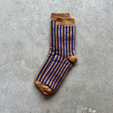 4-4031｜Organic Cotton Mohair Stripes Socks