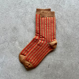 4-4031｜Organic Cotton Mohair Stripes Socks