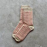4-4031｜Organic Cotton Mohair Stripes Socks