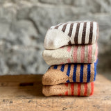 4-4031｜Organic Cotton Mohair Stripes Socks