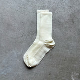 4-4039｜Wool Mid-Gauge Ribbed Socks