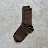 4-4039｜Wool Mid-Gauge Ribbed Socks