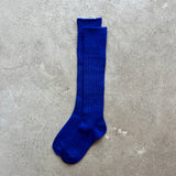 4-4032｜Wool Low-Gauge Ribbed Knee Socks