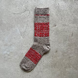 4-4028｜Wool Organic Cotton Snow Pattern Socks