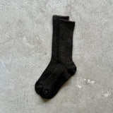 4-4033｜Alpaca Line Ribbed Socks
