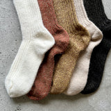4-4033｜Alpaca Line Ribbed Socks