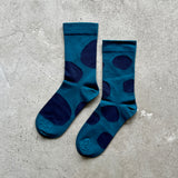 4-4035｜Organic Cotton Rubber Free Natural Dot Socks