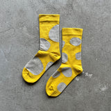 4-4035｜Organic Cotton Rubber Free Natural Dot Socks