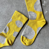 4-4035｜Organic Cotton Rubber Free Natural Dot Socks