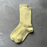 5-5014｜Organic Cotton Slab Ribbed Socks