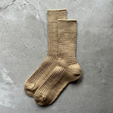 5-5014｜Organic Cotton Slab Ribbed Socks