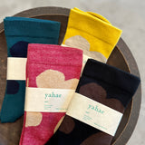 4-4035｜Organic Cotton Rubber Free Natural Dot Socks
