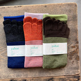 4-4040｜Wool Toe Stripes Socks