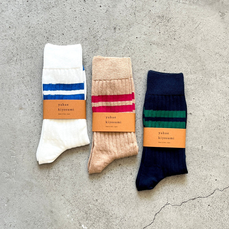 5-5001｜Cotton Line Rib Socks