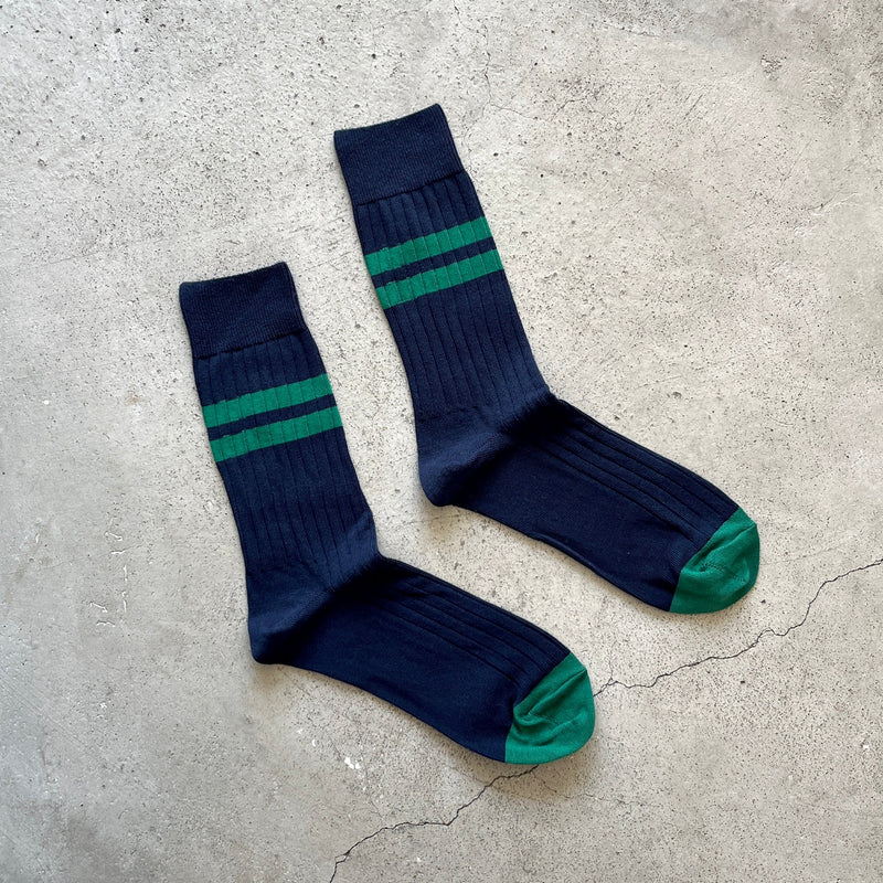 5-5001｜Cotton Line Rib Socks