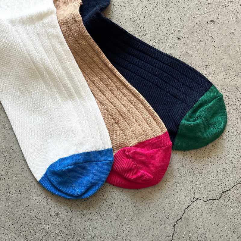 5-5001｜Cotton Line Rib Socks