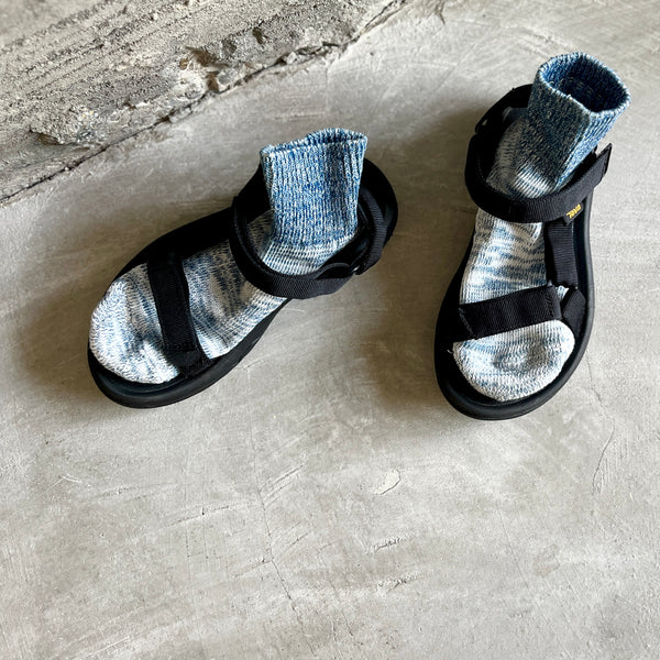 Indigo Organic Cotton Pile  Ankle Socks | 7-5020