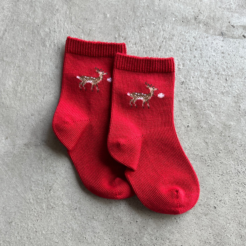 5-1600 | Baby deer and deer cracker socks
