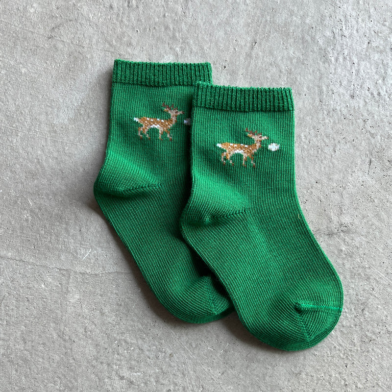 5-1600 | Baby deer and deer cracker socks