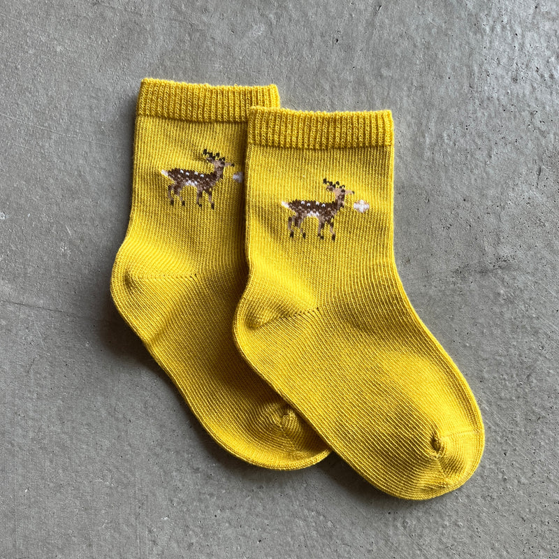 5-1600 | Baby deer and deer cracker socks