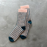 4-4005｜Organic Cotton Mohair Stripes Socks