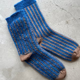 4-4005｜Organic Cotton Mohair Stripes Socks