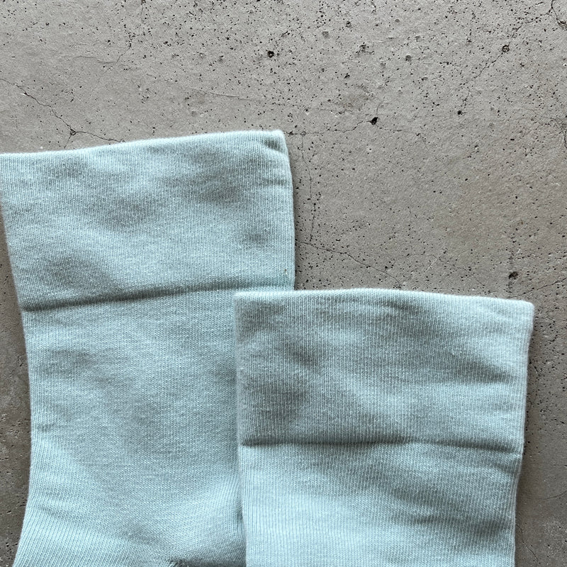 4-1000｜Organic Cotton Rubber Free Plain Socks