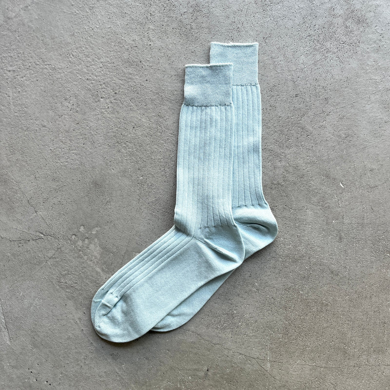 4-1002｜Organic Cotton Ribbed Socks