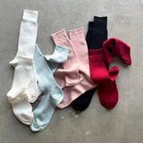 4-1002｜Organic Cotton Ribbed Socks