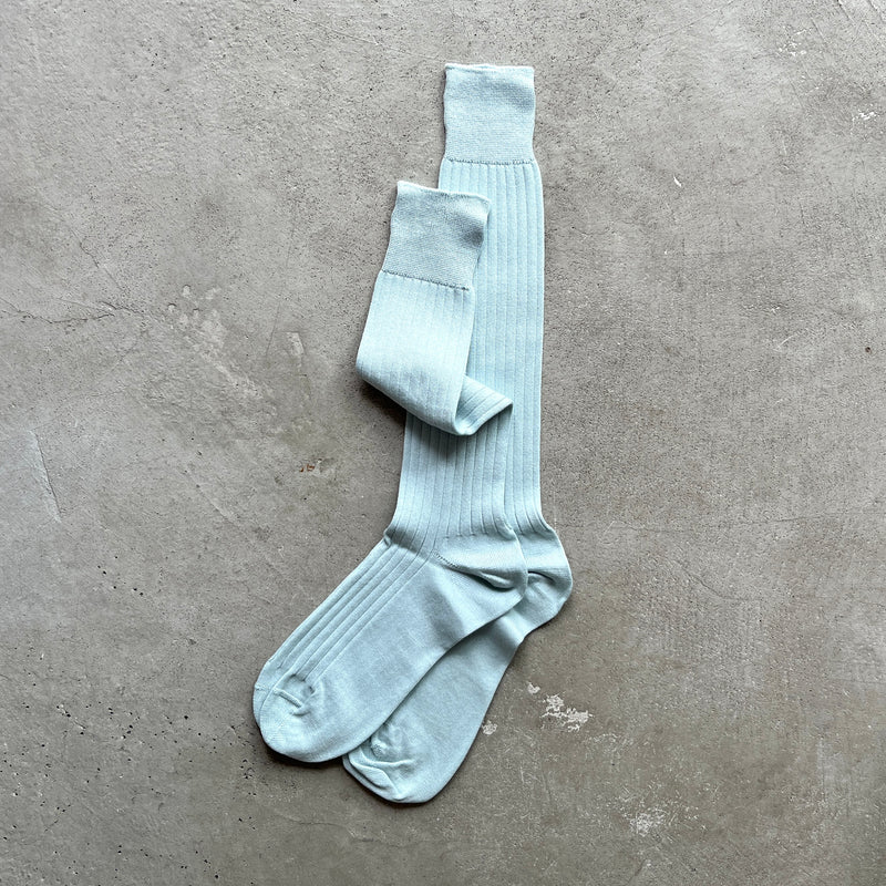 4-1003｜Organic Cotton Ribbed Knee Socks